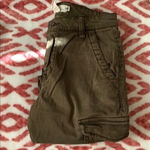 H&M cargo skinny jeans (Army Green)